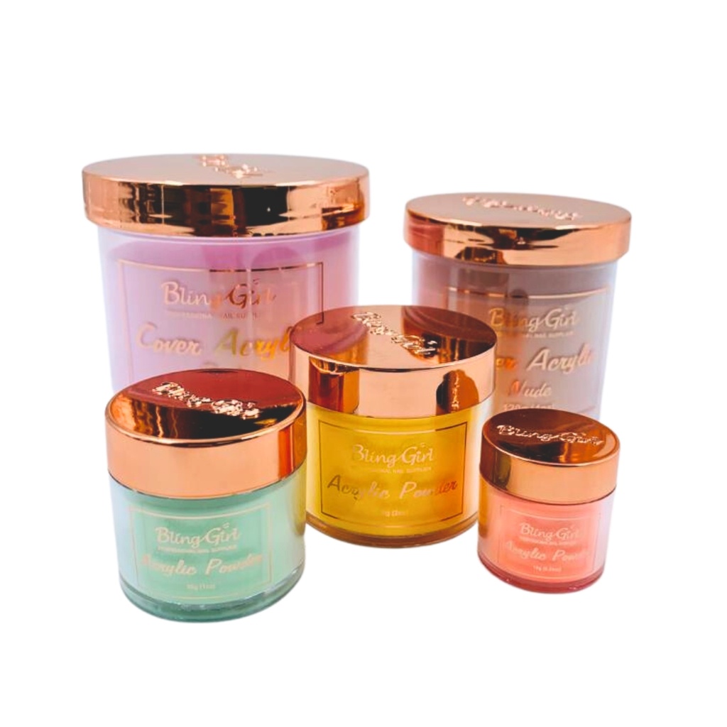 Bling Girl Rose Gold Acrylic Powder 10G [S09P10] BlingGirl Wholesale